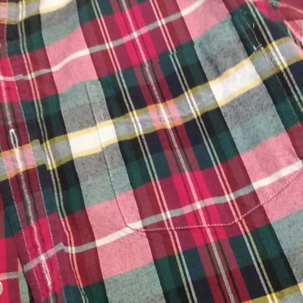 Men's J. Crew plaid oxford shirt